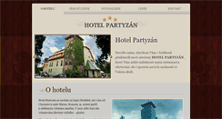 Desktop Screenshot of hotelpartyzan.cz