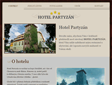 Tablet Screenshot of hotelpartyzan.cz